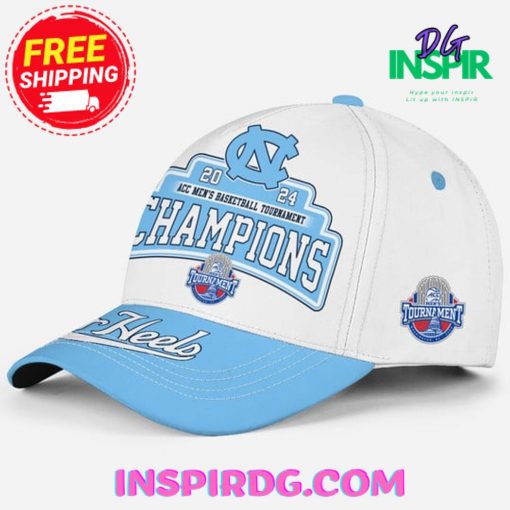 North Carolina Tar Heels 2024 ACC Men’s Basketball Tournament Champions Cap Hat