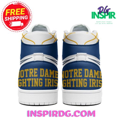 Notre Dame Fighting Irish Blue Air Jordan 1 High Top