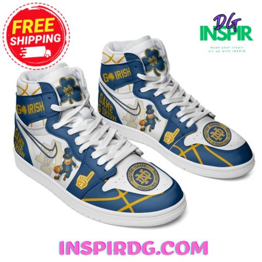 Notre Dame Fighting Irish Blue Air Jordan 1 High Top