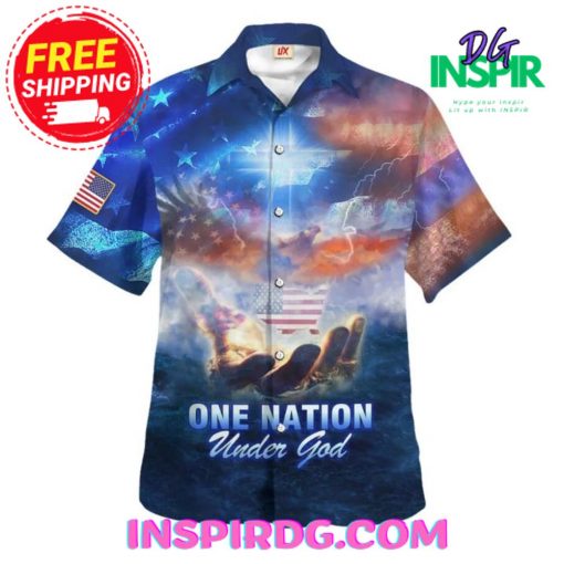 One Nation Under God American Super One Hawaiin Shirt