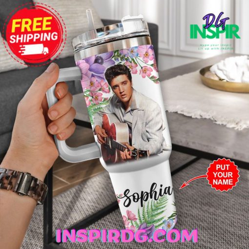 Elvis Presley Sophia Just a Girl Who Loves Personalized  40oz Stanley Tumbler