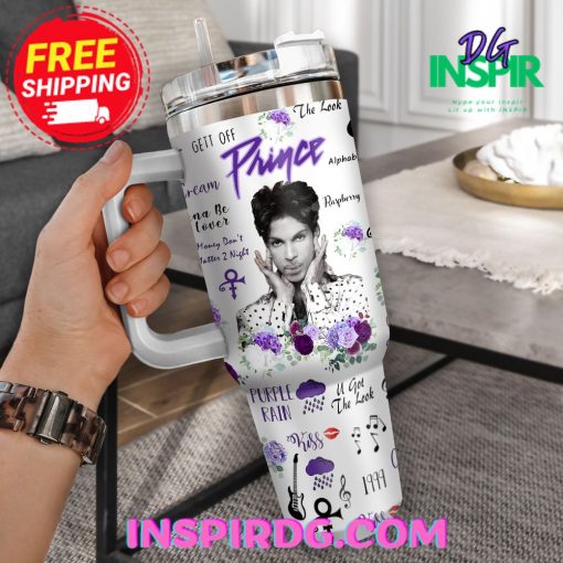 Prince Purple Rain Personalized 40oz Stanley Tumbler