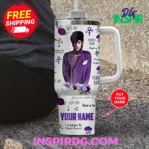 Prince Purple Rain Personalized 40oz Stanley Tumbler