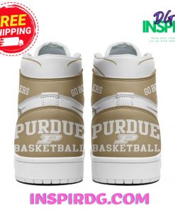 Purdue Boilermakers Basketball Air Jordan 1 High Top