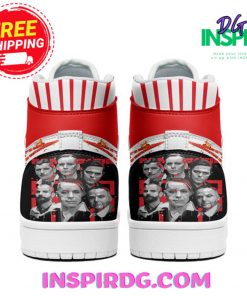Rammstein Band Red White Air Jordan 1 High Top