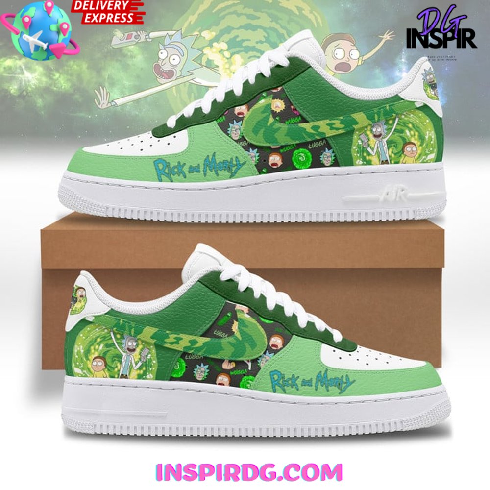 Nike air force one shops rick and morty