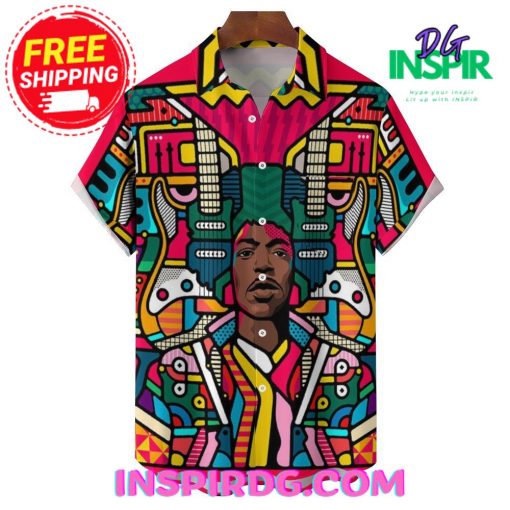 Rocker ColorFul Print Casual Hawaiin Shirt