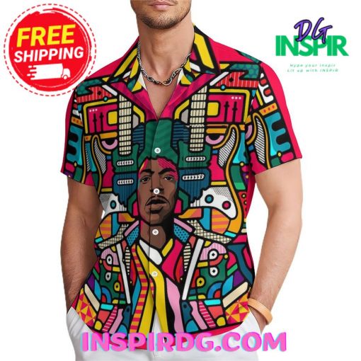 Rocker ColorFul Print Casual Hawaiin Shirt