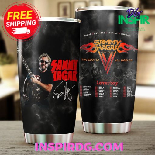 Sammy Hagar The Best OF 2024 Tour ALL Worlds Tumbler Cup