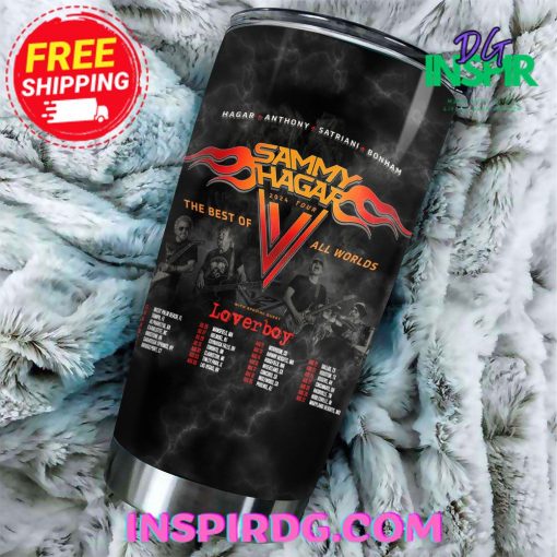 Sammy Hagar The Best OF 2024 Tour ALL Worlds Tumbler Cup