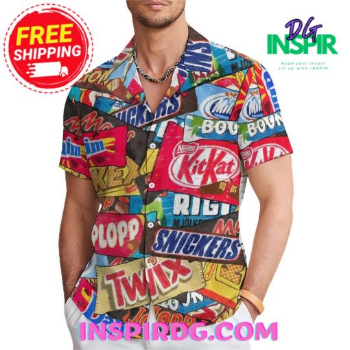 Snack Print Casual Hawaiin Shirt