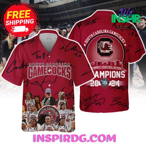 South Carolina Gamecocks NCAA Champions 2024 Red Hawaiian Shirt