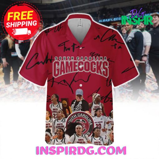 South Carolina Gamecocks NCAA Champions 2024 Red Hawaiian Shirt