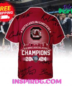 South Carolina Gamecocks NCAA Champions 2024 Red Hawaiian Shirt