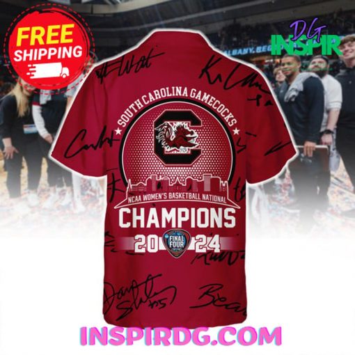 South Carolina Gamecocks NCAA Champions 2024 Red Hawaiian Shirt