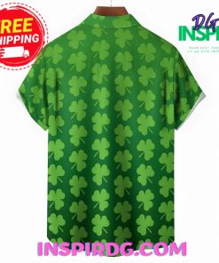 St PatrickS Day Shamrock Casual Hawaiin Shirt
