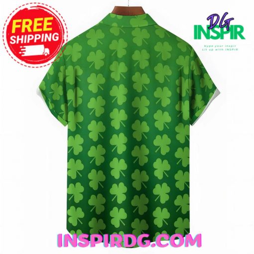 St PatrickS Day Shamrock Casual Hawaiin Shirt