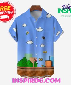 Super Mario Game Casual Hawaiin Shirt