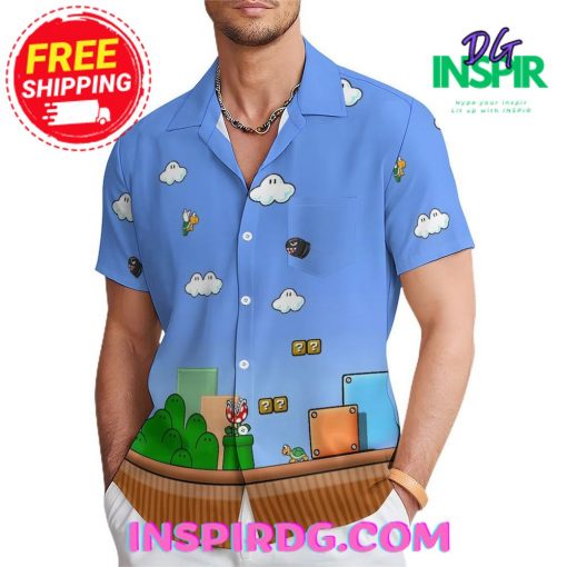 Super Mario Game Casual Hawaiin Shirt