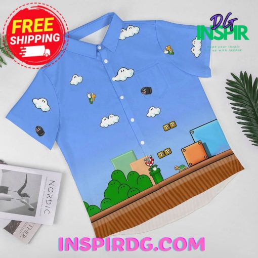Super Mario Game Casual Hawaiin Shirt