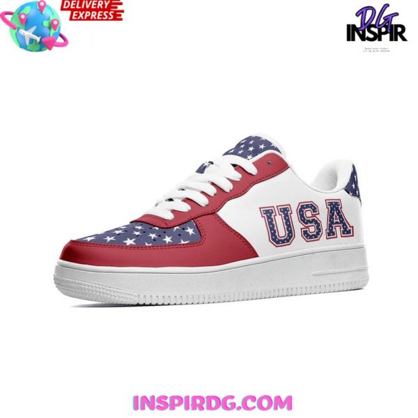 USA Flag 4th of July Independence Air Force 1 Shoes