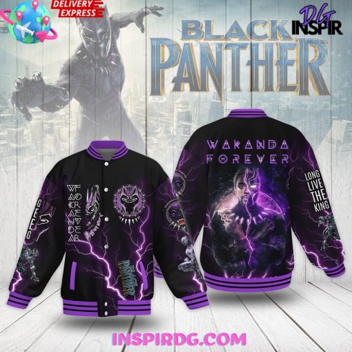 Ultimate Black Panther Wakanda Forever Baseball Jacket