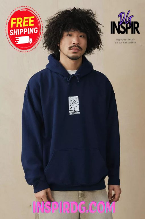 Urban OutFitters UO Cobalt Cyan Flowers Hoodie