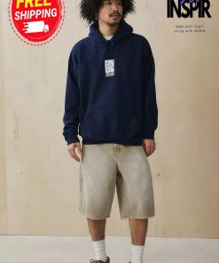 Urban OutFitters UO Cobalt Cyan Flowers Hoodie