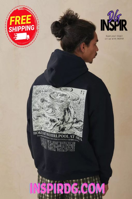 Urban OutFitters UO Hokusai Whirlpool Hoodie