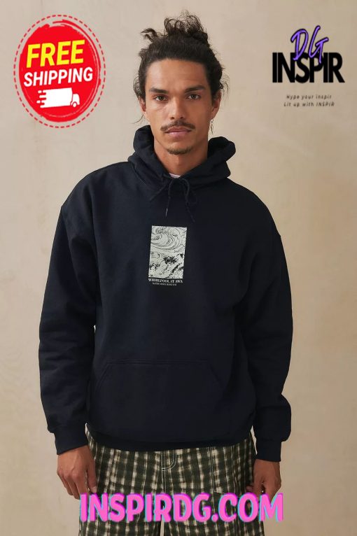 Urban OutFitters UO Hokusai Whirlpool Hoodie