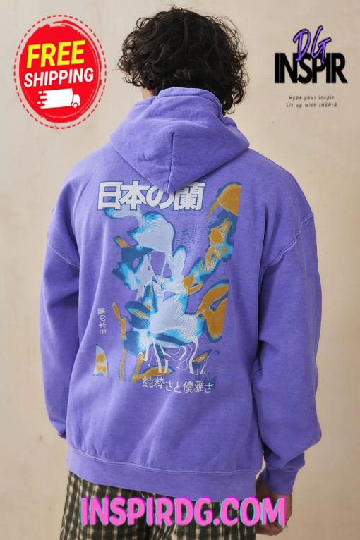 Urban OutFitters UO Japanese Floral Hoodie