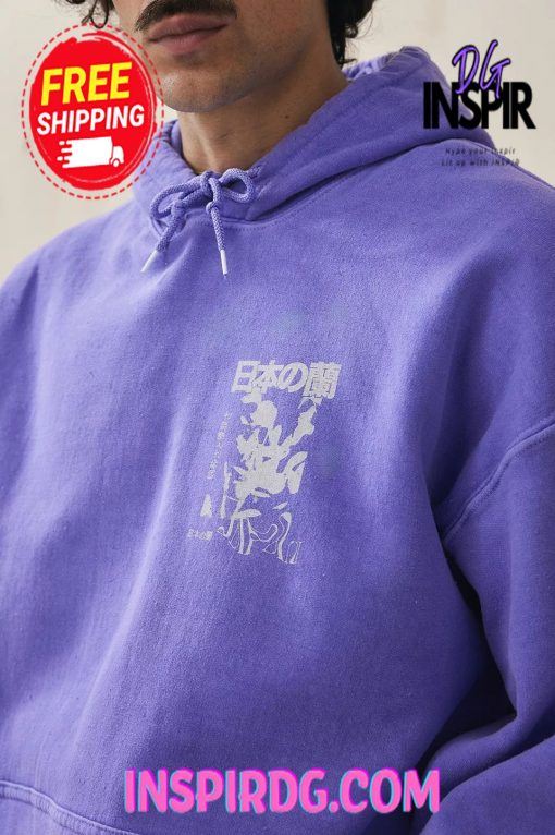 Urban OutFitters UO Japanese Floral Hoodie