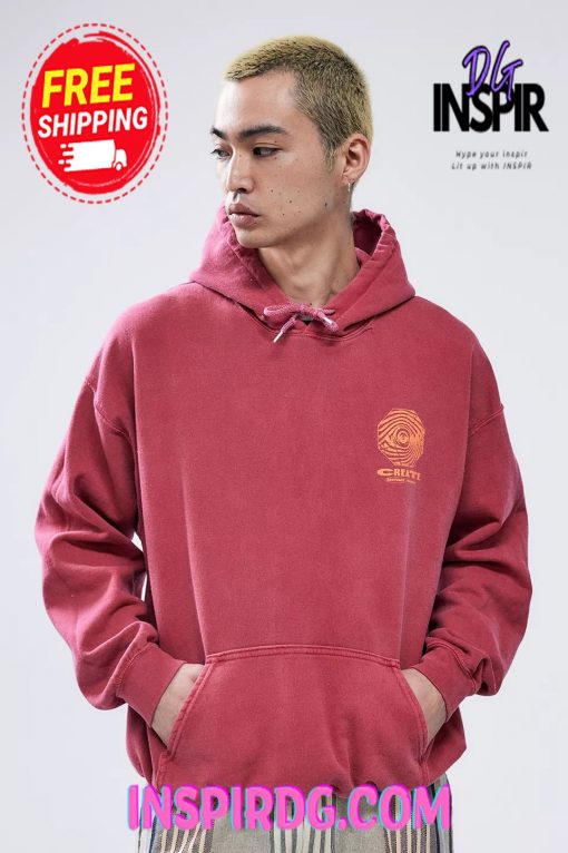 Urban Outfitters UO Red Abstract Hoodie