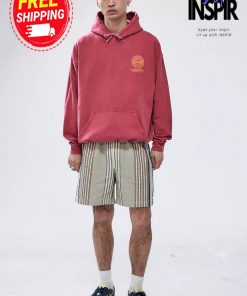 Urban OutFitters UO Red Abstract Hoodie