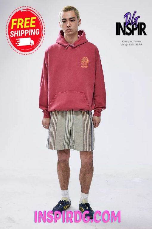 Urban Outfitters UO Red Abstract Hoodie