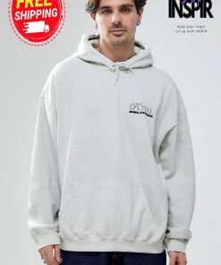 Urban OutFitters UO White Total Solitude Hoodie