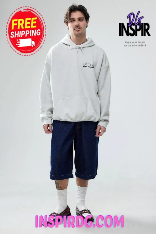 Urban OutFitters UO White Total Solitude Hoodie