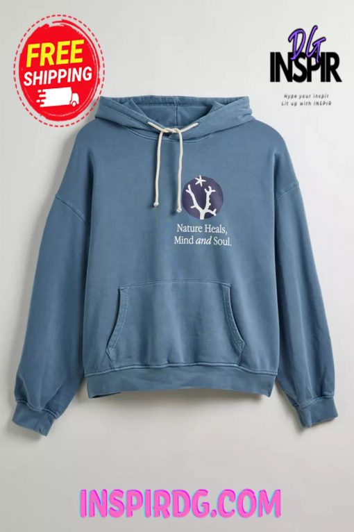 Urban Outfitters KROST UO Exclusive Nature Heals Hoodie Sweatshirt
