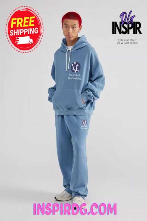 Urban Outfitters KROST UO Exclusive Nature Heals Hoodie Sweatshirt