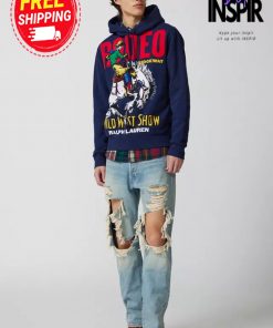 Urban Outfiffters Polo Ralph Lauren Rodeo Graphic Hoodie Sweatshirt