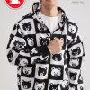 Urban Outfitters Teddy Fresh Bear Checkerboard Full Zip Hoodie Sweatshirt