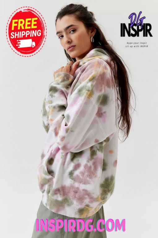 Urban Outfitters Urban Renewal Remade Dye Tech Hoodie Sweatshirt