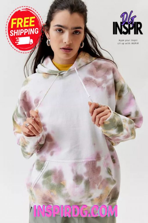 Urban Outfitters Urban Renewal Remade Dye Tech Hoodie Sweatshirt
