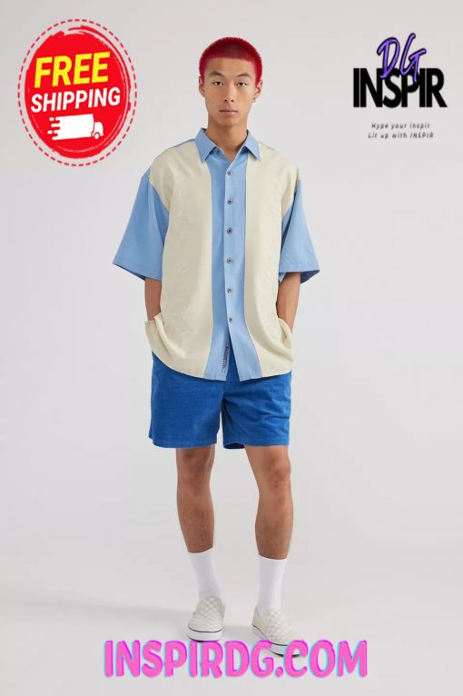 Urban Outfitters Bamboo Cay Vertical Bamboo Shirt