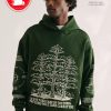 Urban Outfitters Teddy Fresh Bleach Graphic Hoodie Sweatshirt