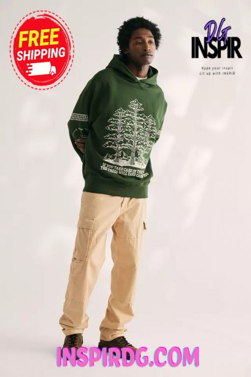Urban Outfitters CHNGE UO Exclusive Trees Are The Roots Hoodie Sweatshirt