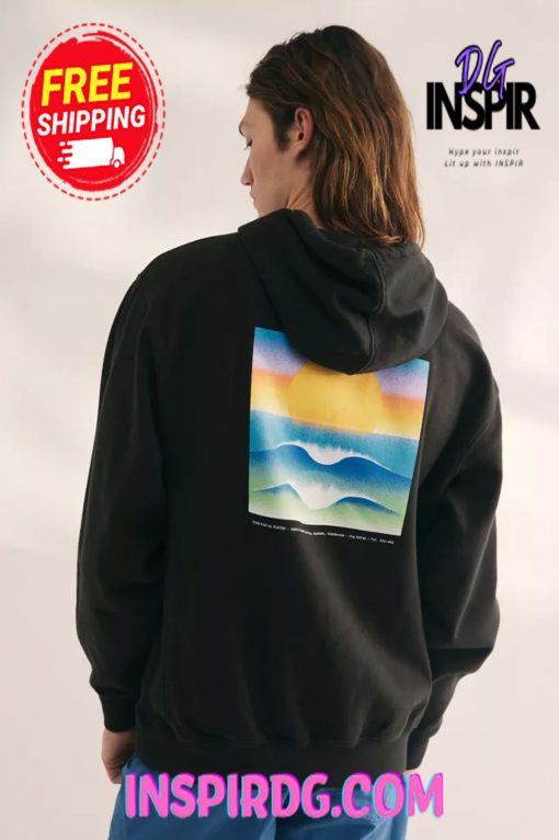 Urban Outfitters Katin Set Graphic Hoodie Sweatshirt