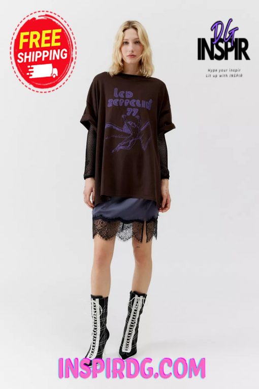 Urban Outfitters Led Zeppelin 77 Tour Oversized Tee