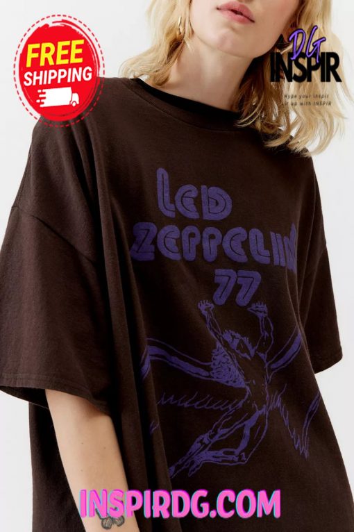 Urban Outfitters Led Zeppelin 77 Tour Oversized Tee