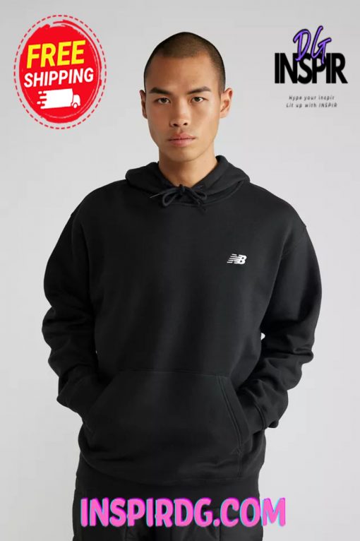 Urban Outfitters New Balance Small Logo Brushed Fleece Hoodie Sweatshirt